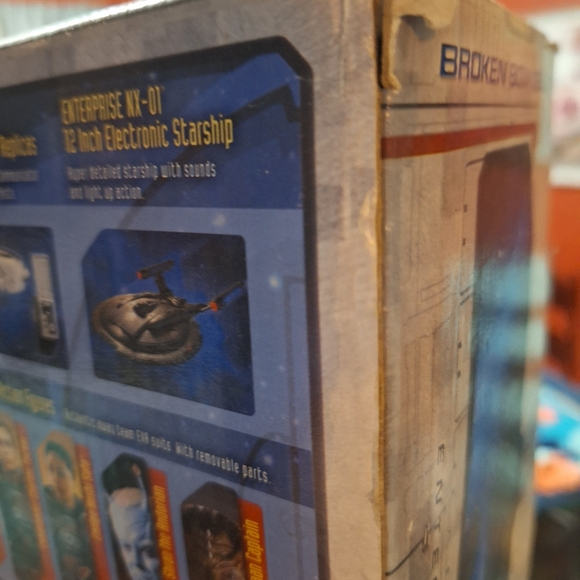 ENTERPRISE Broken Bow Deluxe NX-01 Bridge ARCHER Chair STAR TREK Art Asylum 2002 - Picture 9 of 16